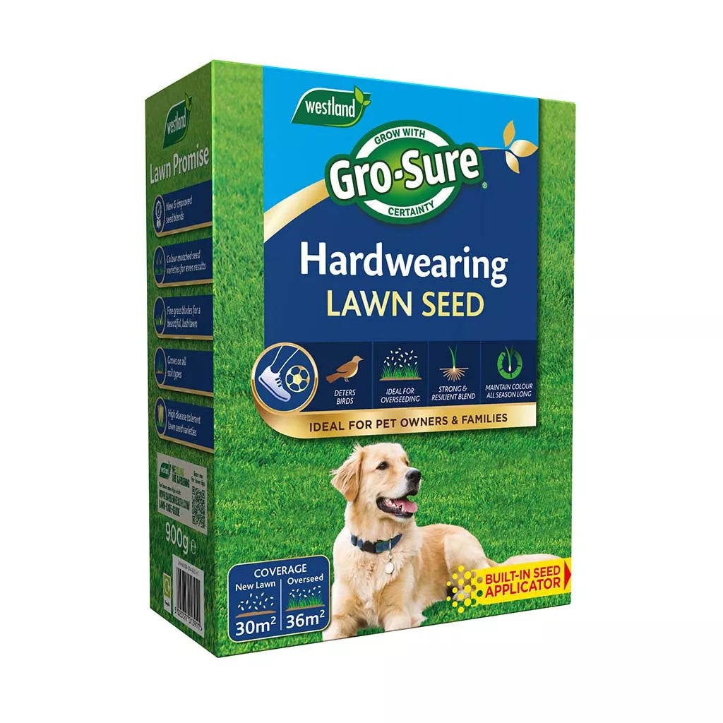 Gro-Sure Hard Wearing Lawn Seed 30m2 Box
