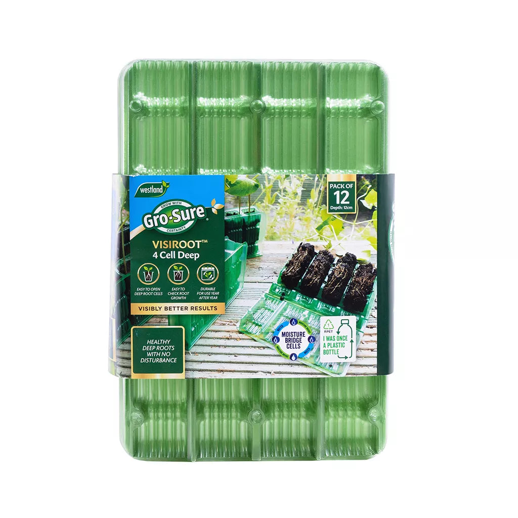 Gro-Sure Visiroot 4 Cell Deep 12Pk