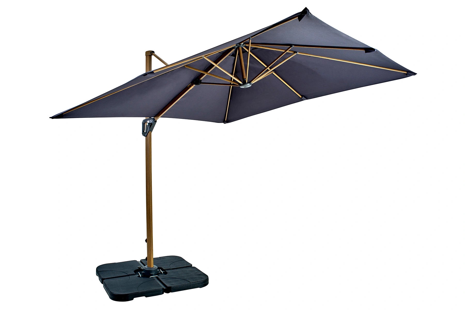 Hartman Aegean Folie Cantilever Parasol 2.5M Square - Dark Grey