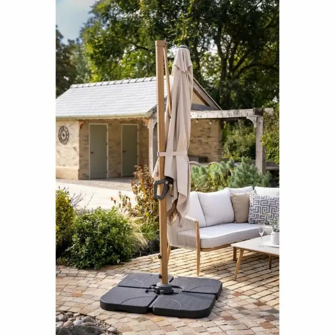 Hartman Aegean Folie Cantilever Parasol 2.5M Square - Dove