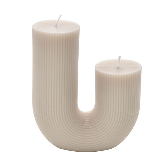 Hestia White U-Shape Candle