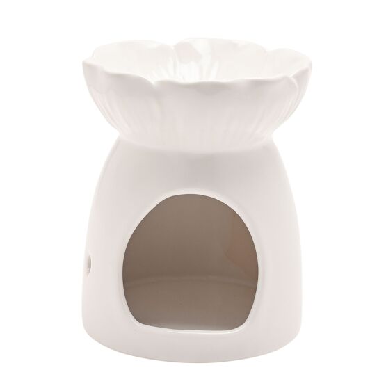 Hestia Flower Wax Melt Holder - White