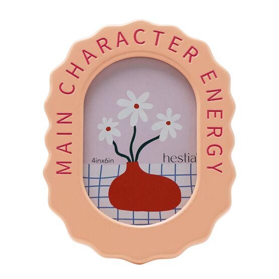 Hestia Pale Orange Frame 4x6" - Main Character Energy