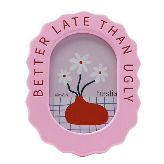 Hestia Pale Pink Frame 4x6" - Better Late Than Ugly