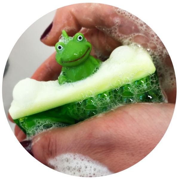 Bomb Cosmetics It's Not Easy Being Green Soap Slice