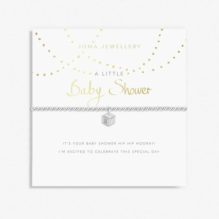Joma Jewellery A Little 'Baby Shower' Bracelet In Silver Plating