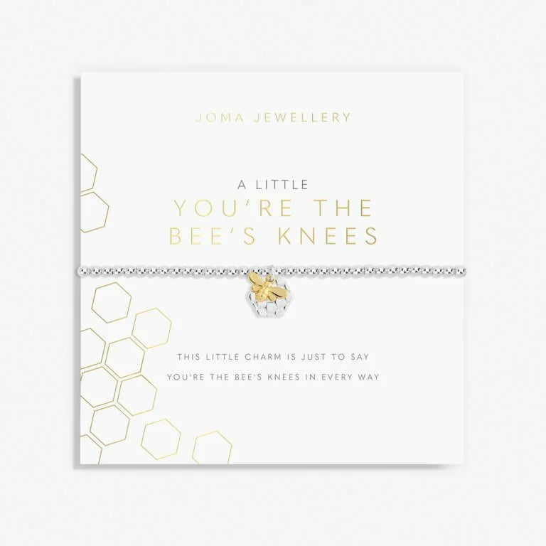 Joma Jewellery A Little 'You'Re The Bee' S Knees' Bracelet In Silver Plating