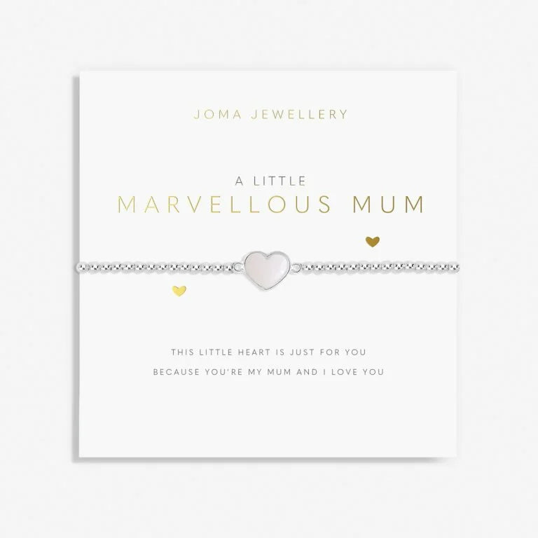 Joma Jewellery | A Little 'Marvellous Mum' Stretch Bracelet in Silver Plating
