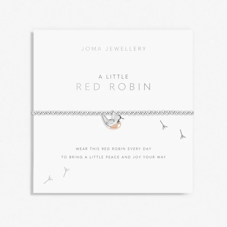 Joma Jewellery A Little Red Robin - Bracelet