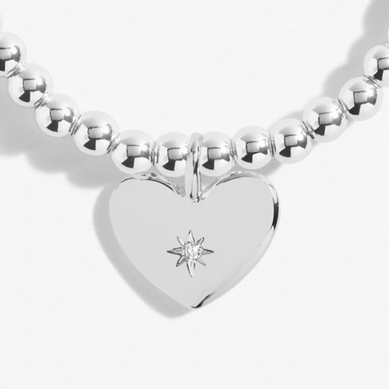 Joma Jewellery A Little 'With Love On Your Wedding Day' Bracelet In Silver Plating