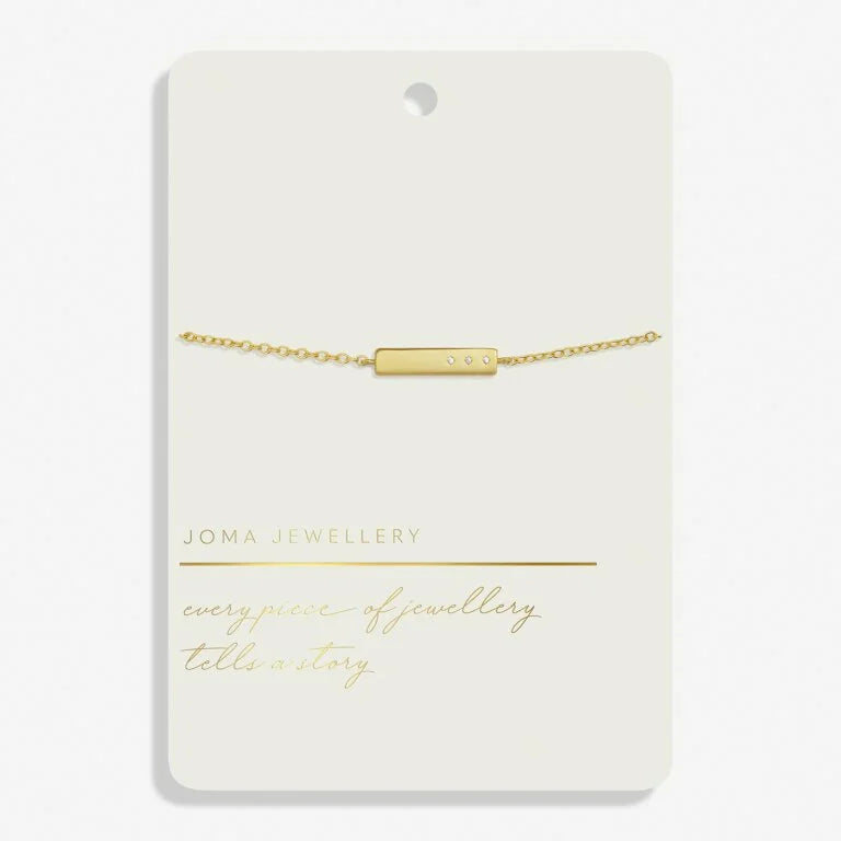 Joma Jewellery Style Stories Bar Gold Plated Bracelet