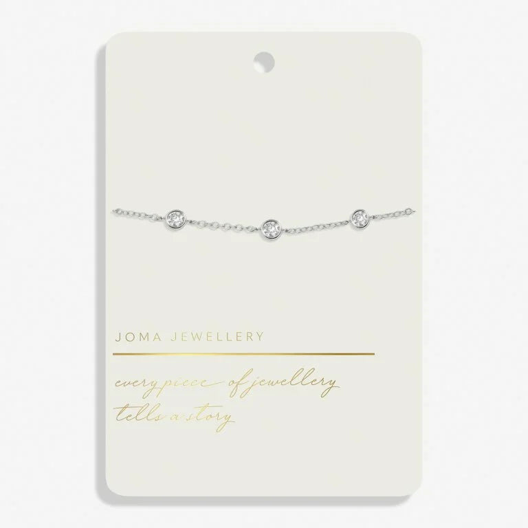 Joma Jewellery Style Stories Cz Silver Plated Bracelet