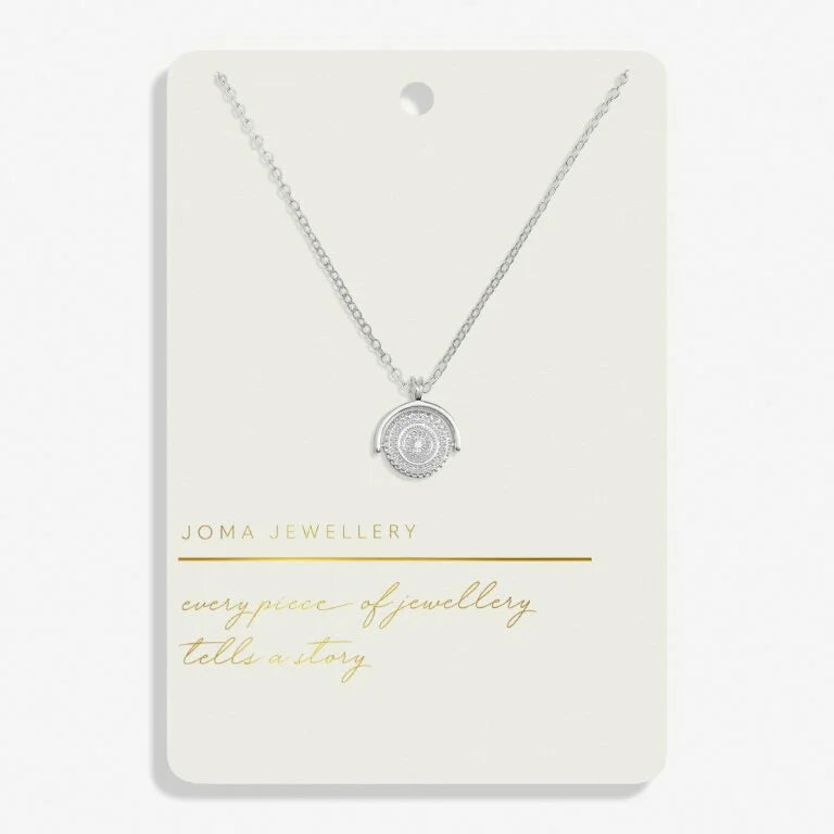 Joma Jewellery Style Stories Silver Plated Spinning Coin Necklace 46Cm