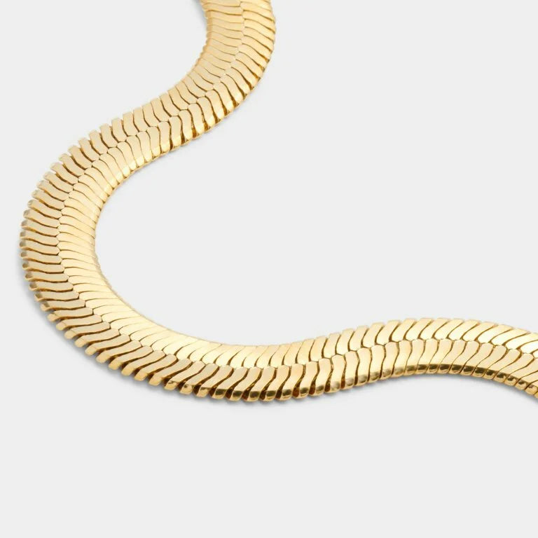 Katie Loxton Ciana Large Snake Chain Bracelet Gold Coated 18 cm + 3 cm Extender