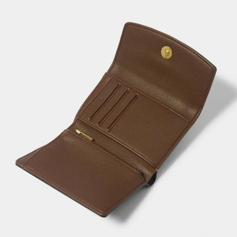 Katie Loxton Marni Faux Croc Purse Chocolate