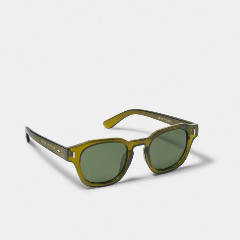 Katie Loxton Milos Sunglasses Olive Transparent