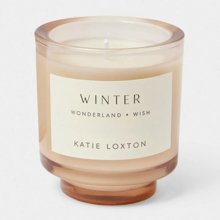 Katie Loxton Sentiment Candle Winter Cinnamon And Nutmeg Chai 8.9 cm X 8.6 cm X 8.6 cm