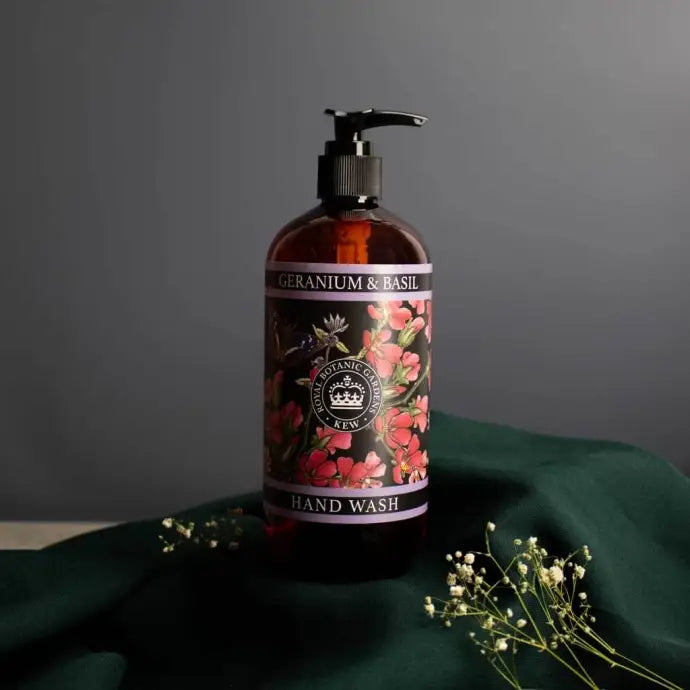 Kew Gardens Hand Wash Geranium & Basil 500ml