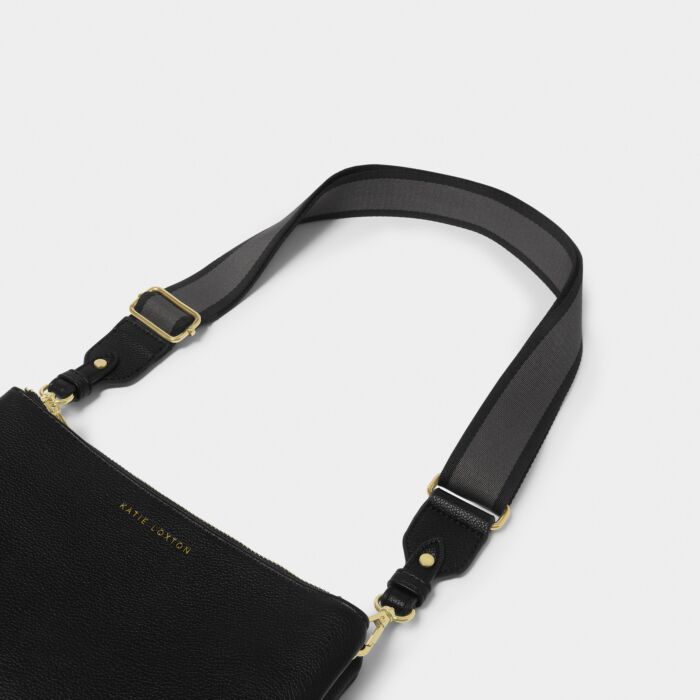 Katie Loxton Canvas Strap Black Stripe