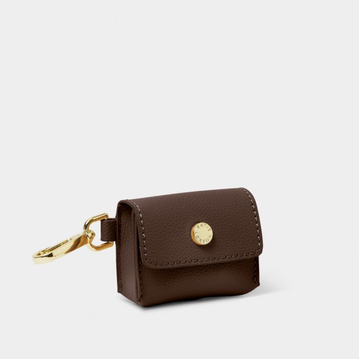 Katie Loxton Clip On Airpod Case Chocolate