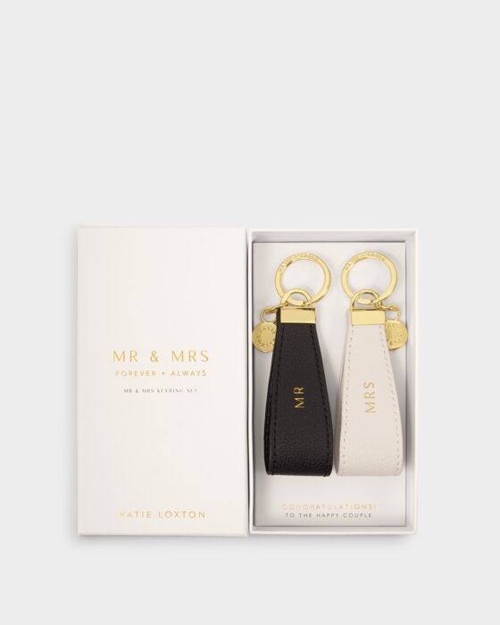 Katie Loxton 'Mr & Mrs' Boxed Keyring Set