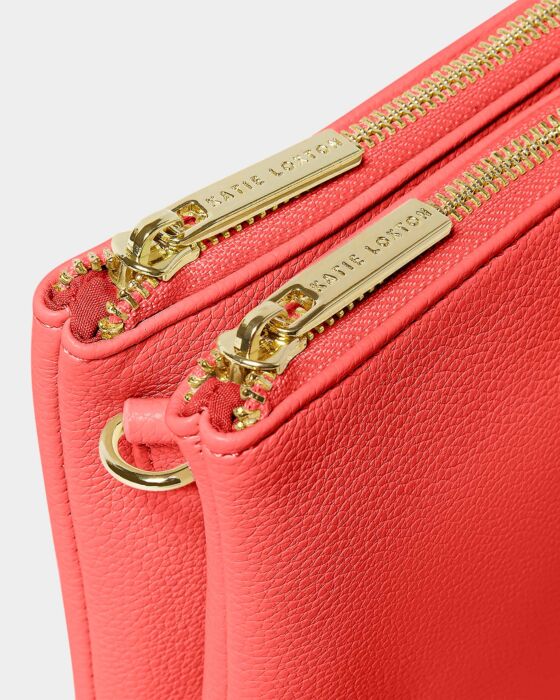 Katie Loxton Duo Pouch Sunset Coral