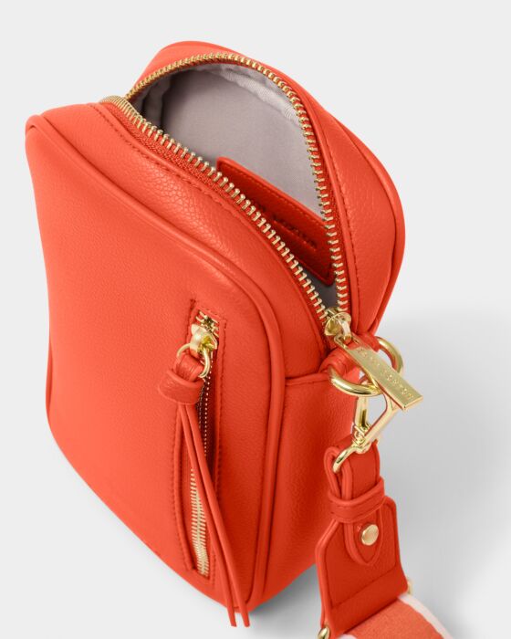 Katie Loxton Hallie Small Crossbody Bag Deep Orange