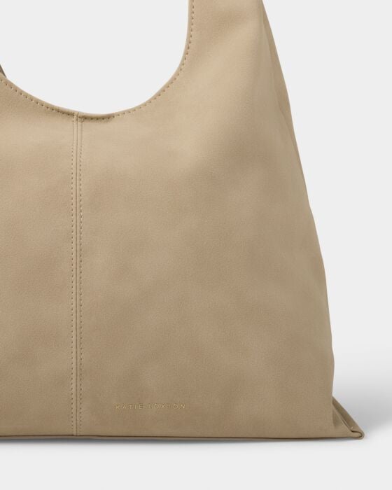 Katie Loxton Laila Slouch Shoulder Bag Light Taupe Suedette