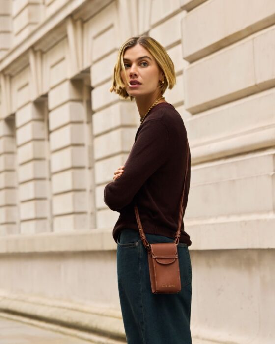 Katie Loxton Cece Phone Crossbody Bag Cognac