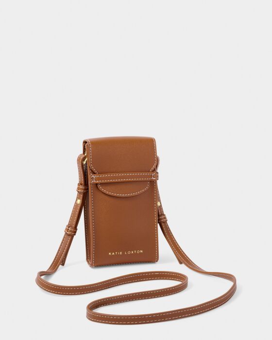 Katie Loxton Cece Phone Crossbody Bag Cognac