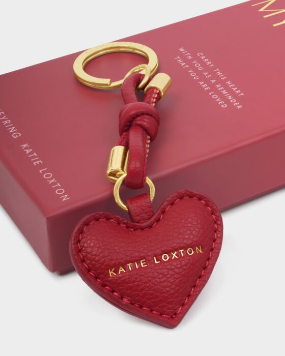 Katie Loxton Key To My Heart Gift Boxed Keyring Red