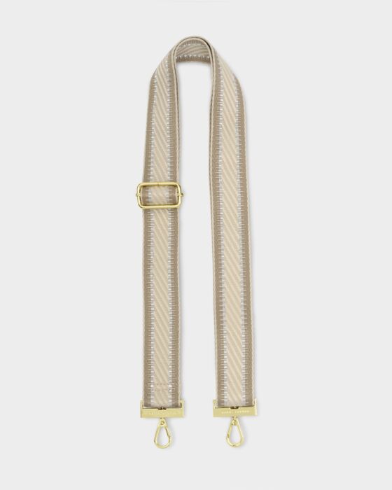 Katie Loxton Canvas Strap Light Taupe Stitch Edge