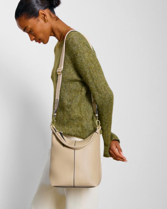 Katie Loxton Hallie Satchel Bag Light Taupe