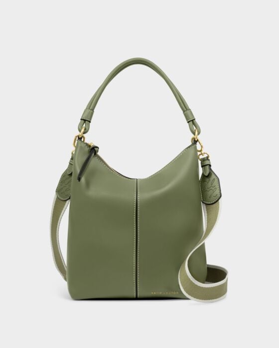 Katie Loxton Hallie Satchel Bag Khaki