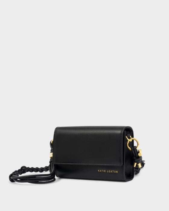 Katie Loxton Arden Braided Mini Bag Black