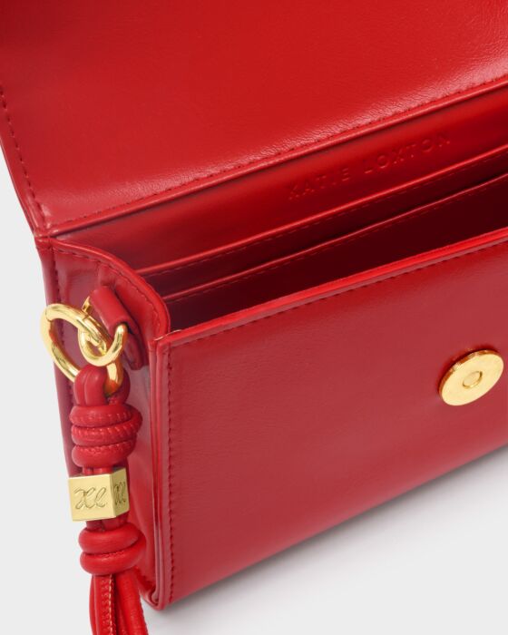 Katie Loxton Arden Braided Mini Bag Red