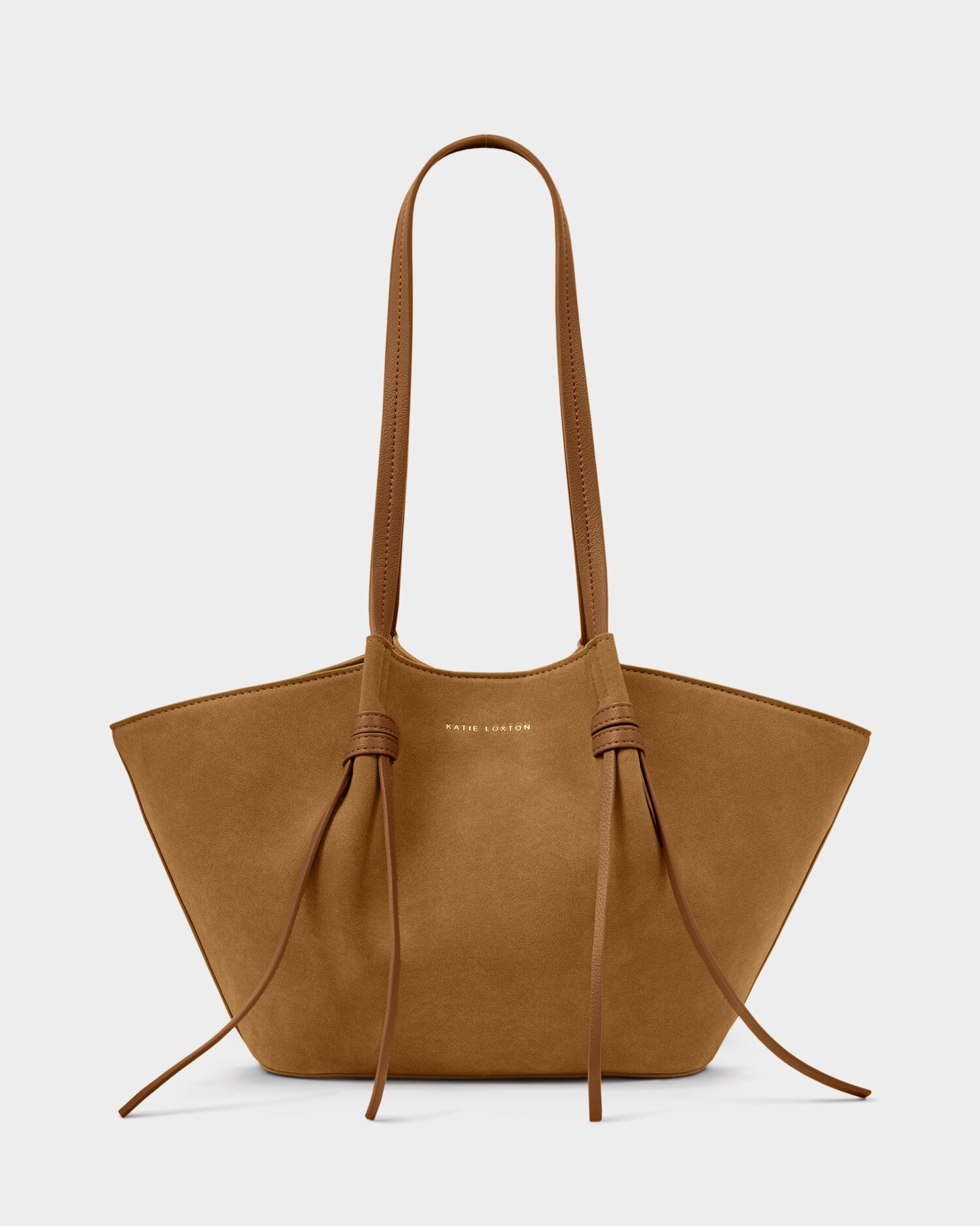 Katie Loxton Celina Suedette Small Tote Bag Caramel Suedette