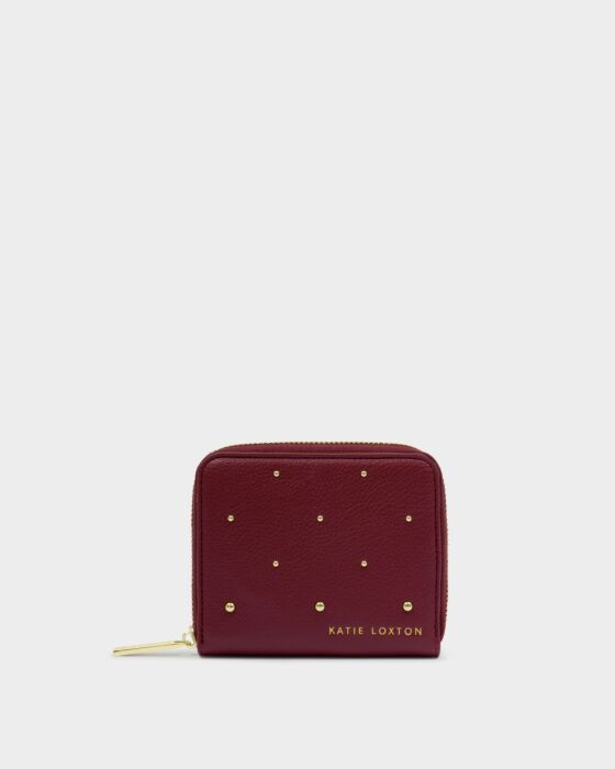 Katie Loxton Meela Studded Purse  Cherry