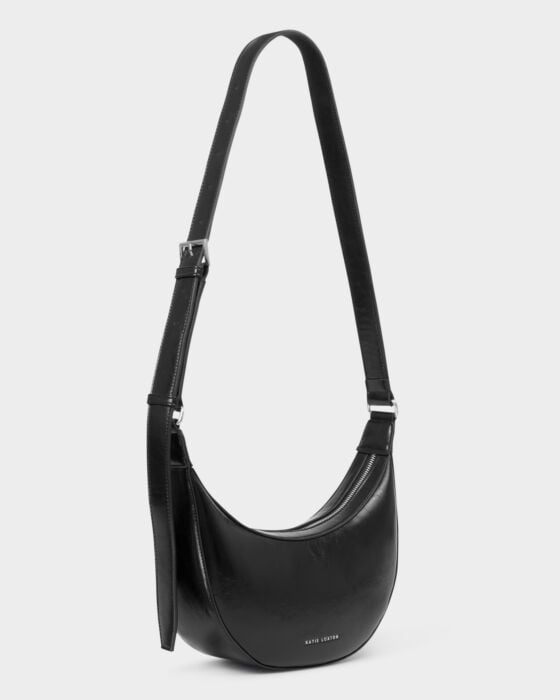 Katie Loxton Amina Patent Crackle Sling Bag Black