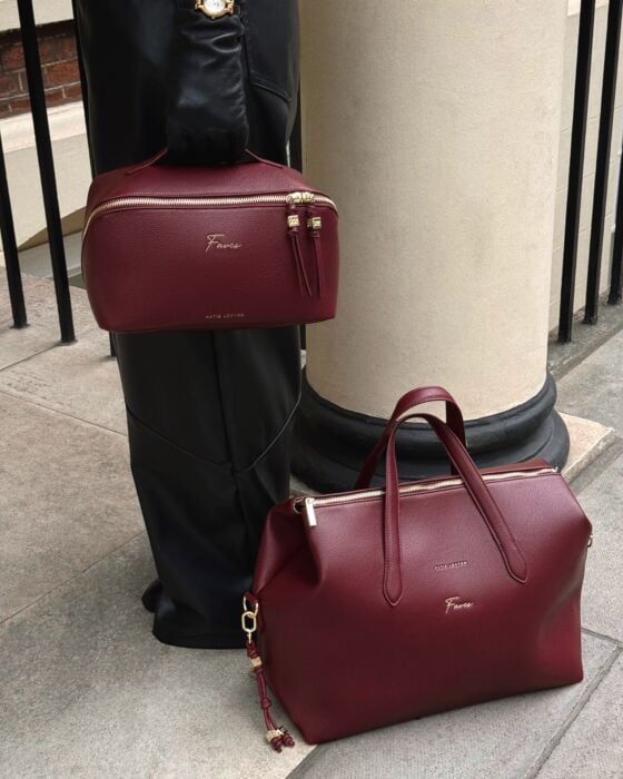 Katie Loxton Milan Cabin Bag Cherry