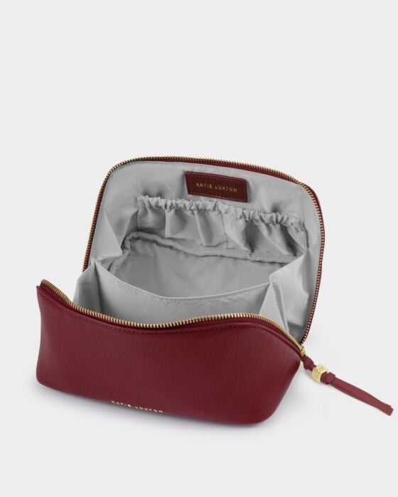 Katie Loxton Soho Medium Make Up & Wash Bag Cherry