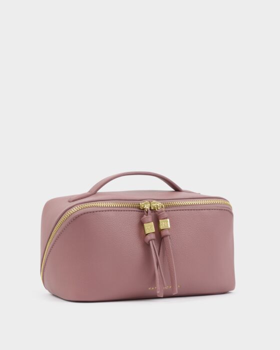 Katie Loxton Soho Medium Make Up & Wash Bag Deep Rose