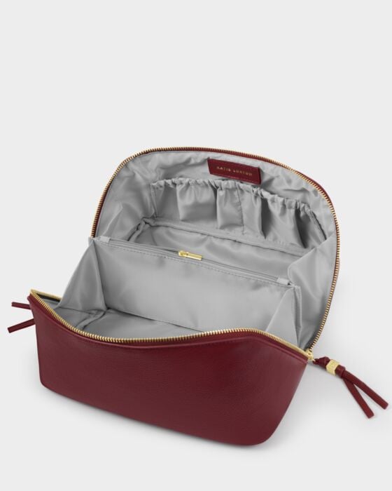Katie Loxton Soho Large Make Up / Wash Bag Cherry