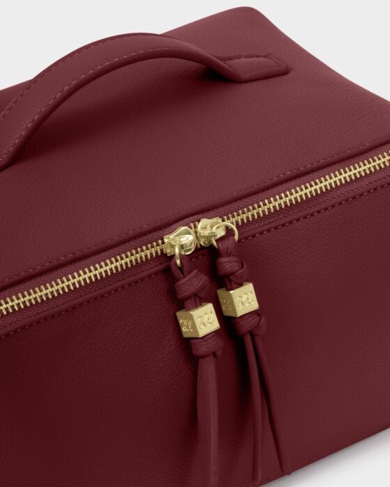 Katie Loxton Soho Large Make Up / Wash Bag Cherry