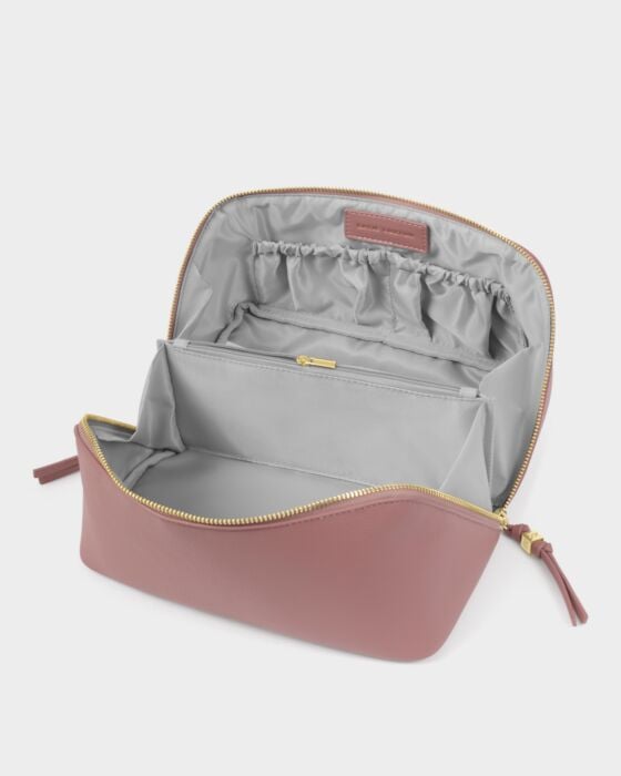 Katie Loxton Soho Large Make Up & Wash Bag Deep Rose