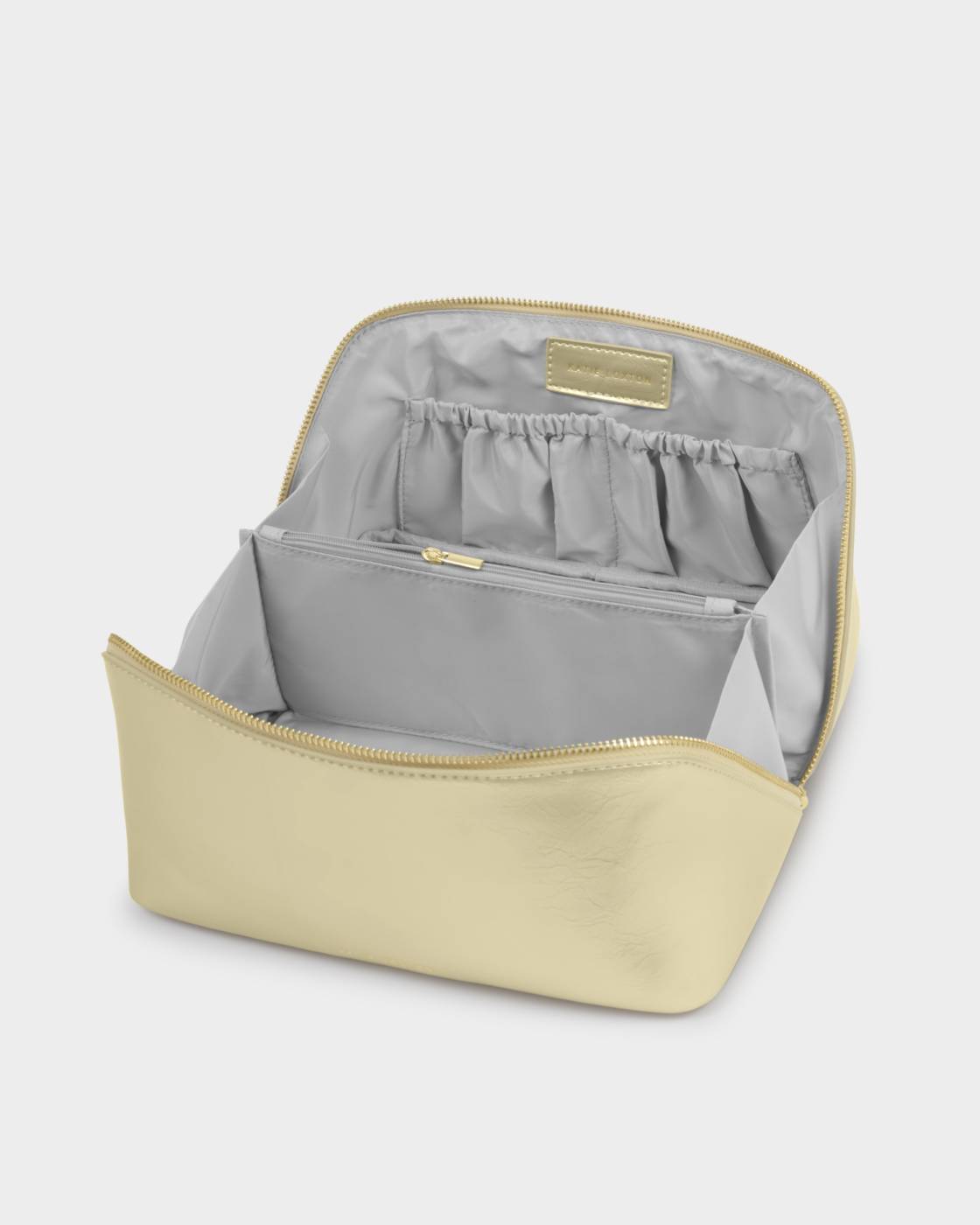Katie Loxton Patent Crackle Large Makeup & Wash Bag Gold