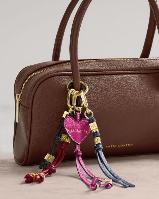 Katie Loxton Lyla Bag Charm Keyring Midnight Blue