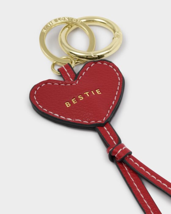 Katie Loxton Heart Bag Charm Keyring Bestie Red