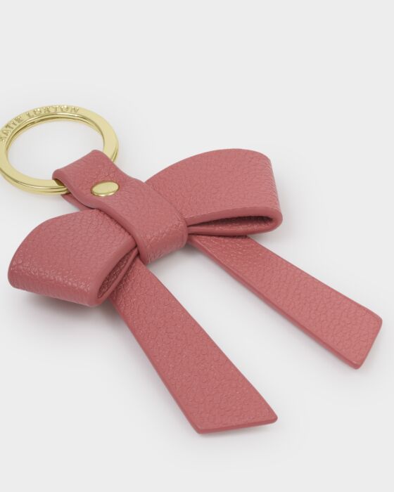 Katie Loxton Boxed Bow Keyring You Make My Life Bow-Tiful Raspberry Pink
