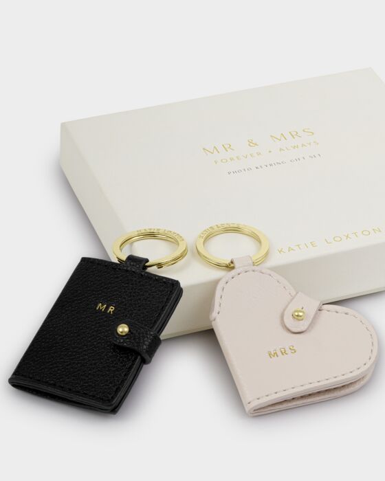 Katie Loxton Boxed Photo Keyring Set  'Mr & Mrs'